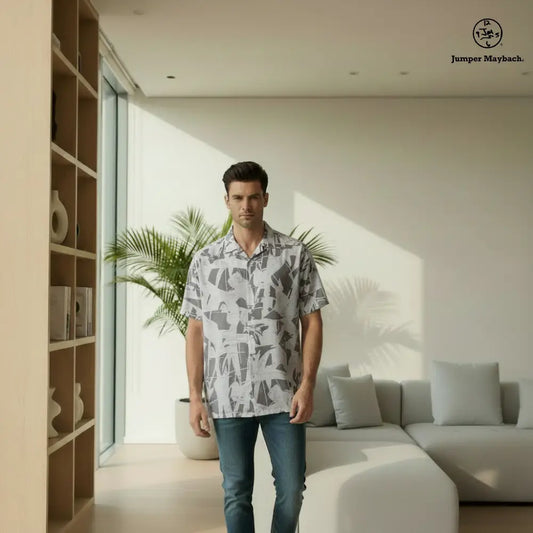 White Winds Resort unisex shirt by Jumper Maybach, men's casual clothing featuring a relaxed fit and stylish design.