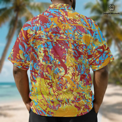 Plus size World Jumper Resort Unisex Shirt by Jumper Maybach, stylish men's clothing in vibrant print, casual and comfortable fit.