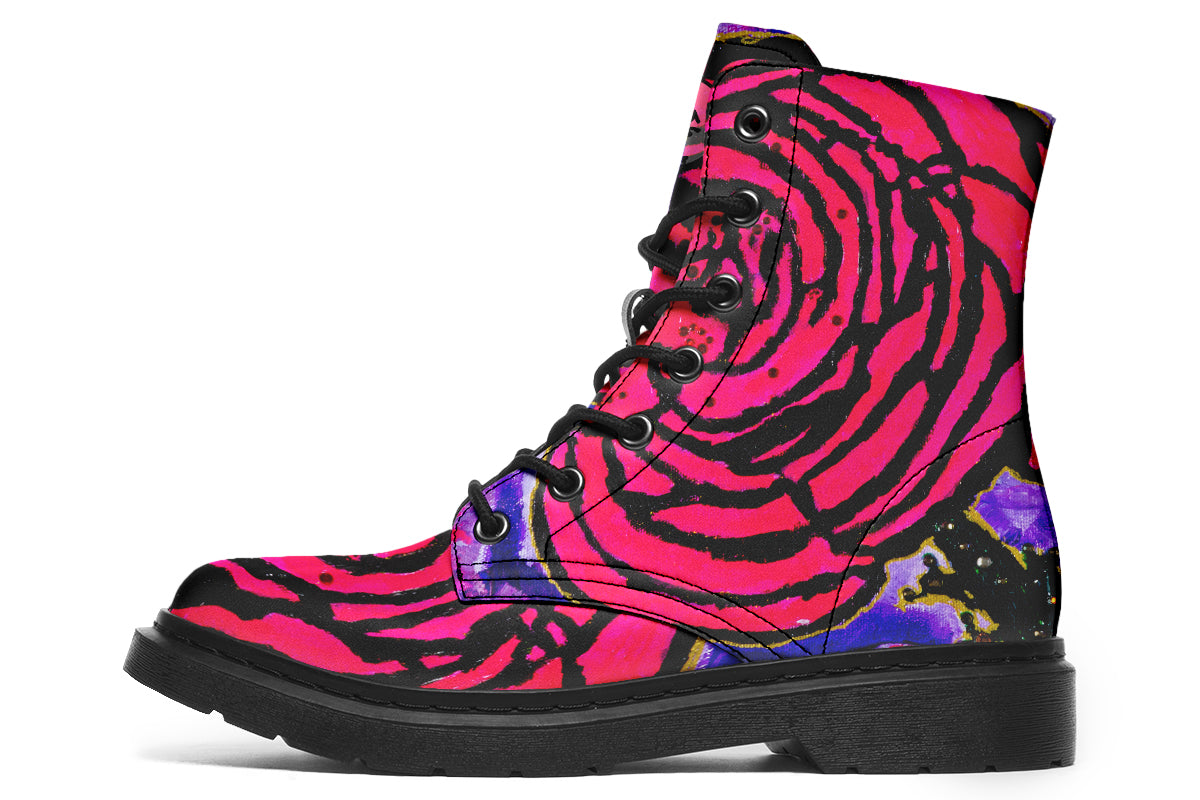 Cotton Candy Rose Boots
