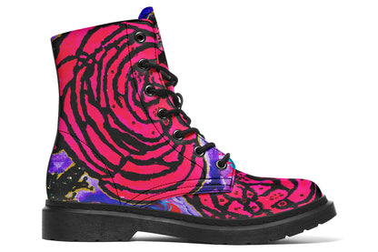 Cotton Candy Rose Boots