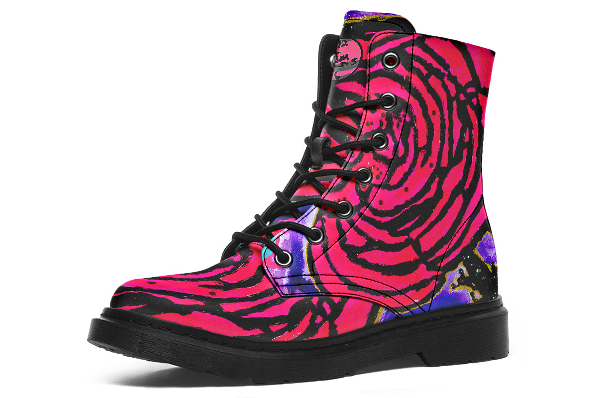 Cotton Candy Rose Boots