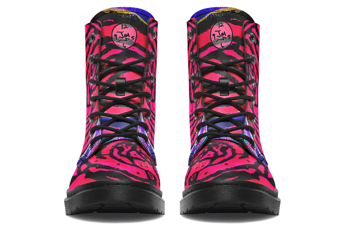 Cotton Candy Rose Boots
