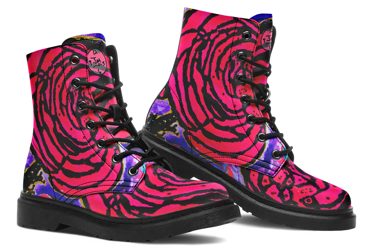 Cotton Candy Rose Boots