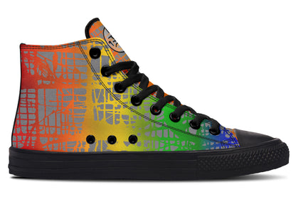 Rainbow Matrix Hightops