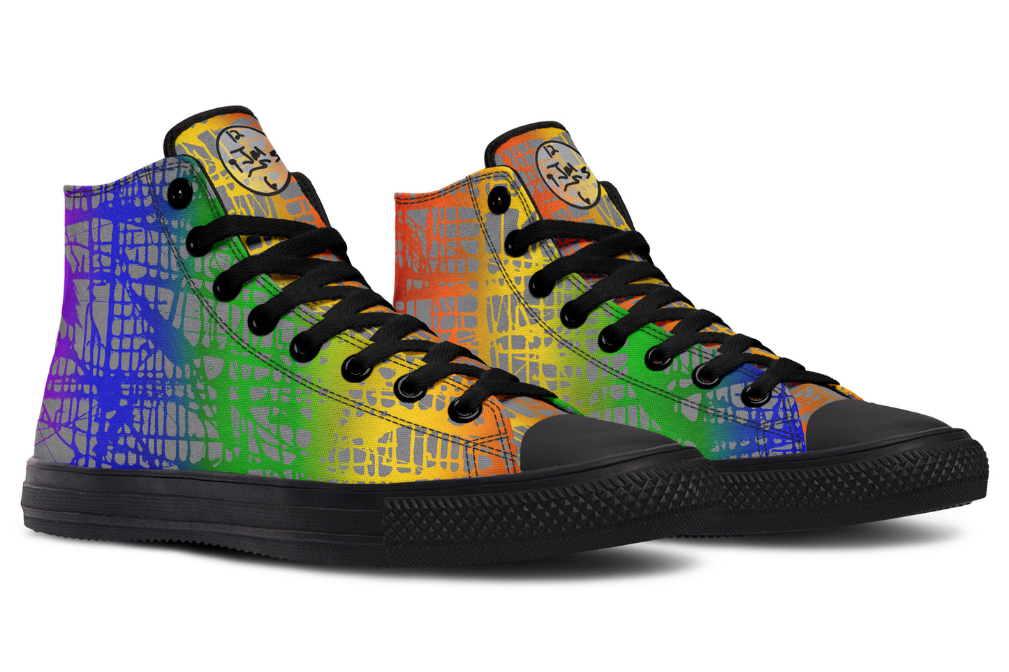 Rainbow Matrix Hightops