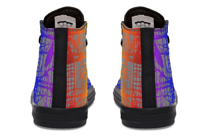 Rainbow Matrix Hightops