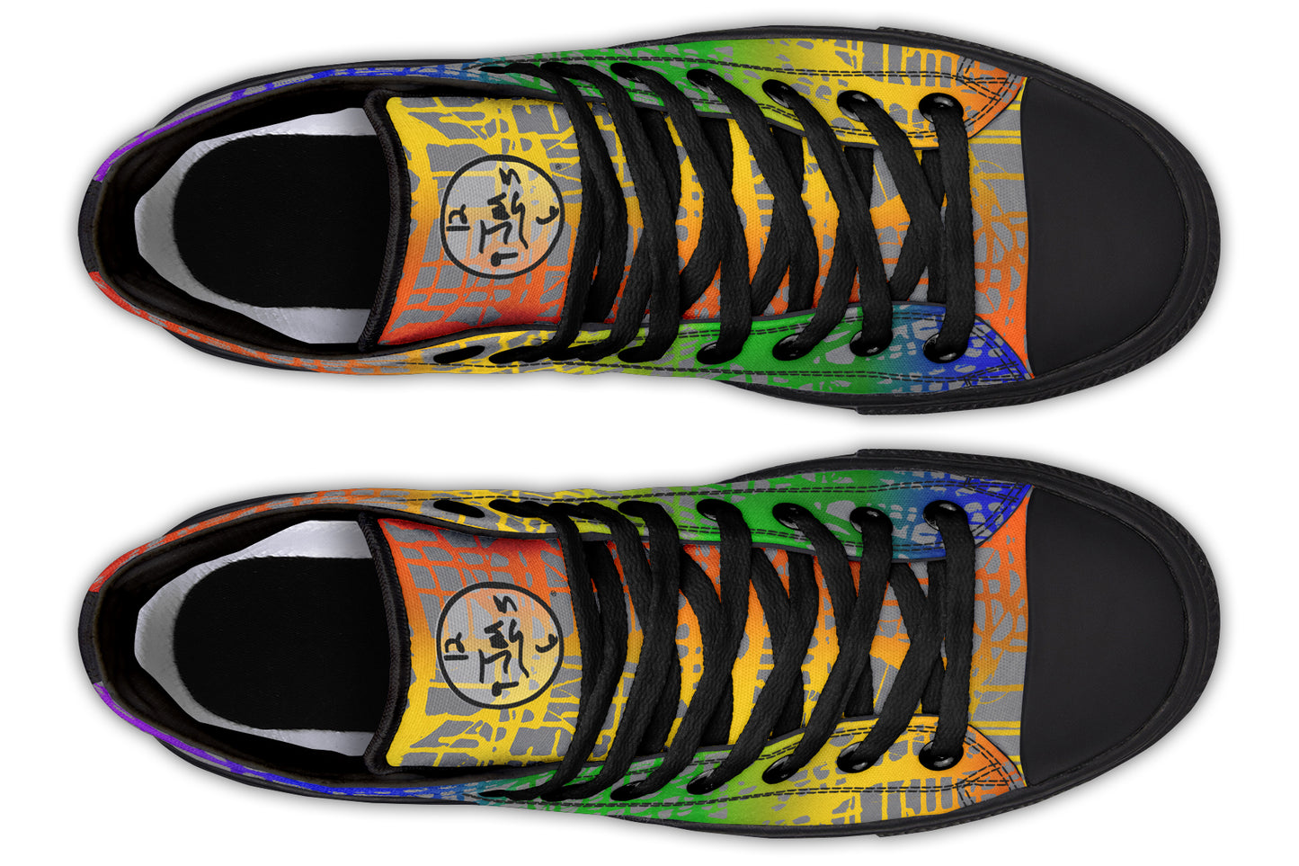 Rainbow Matrix Hightops