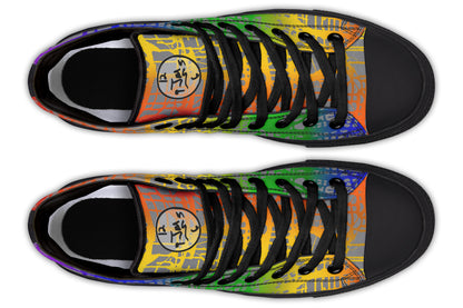 Rainbow Matrix Hightops