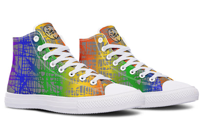 Rainbow Matrix Hightops