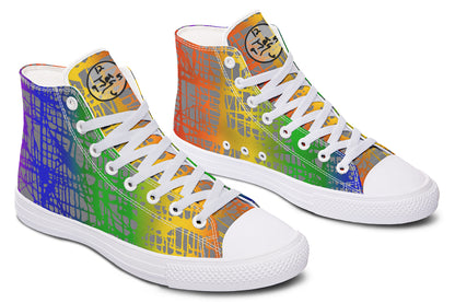 Rainbow Matrix Hightops