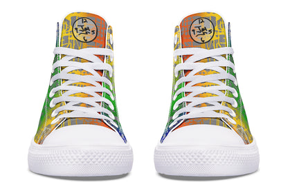 Rainbow Matrix Hightops