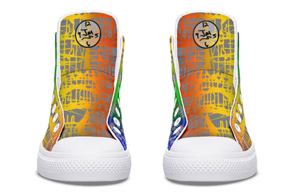 Rainbow Matrix Hightops