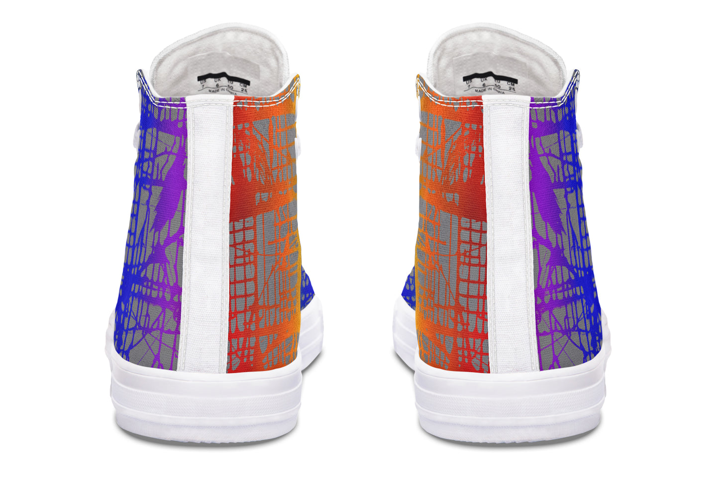 Rainbow Matrix Hightops