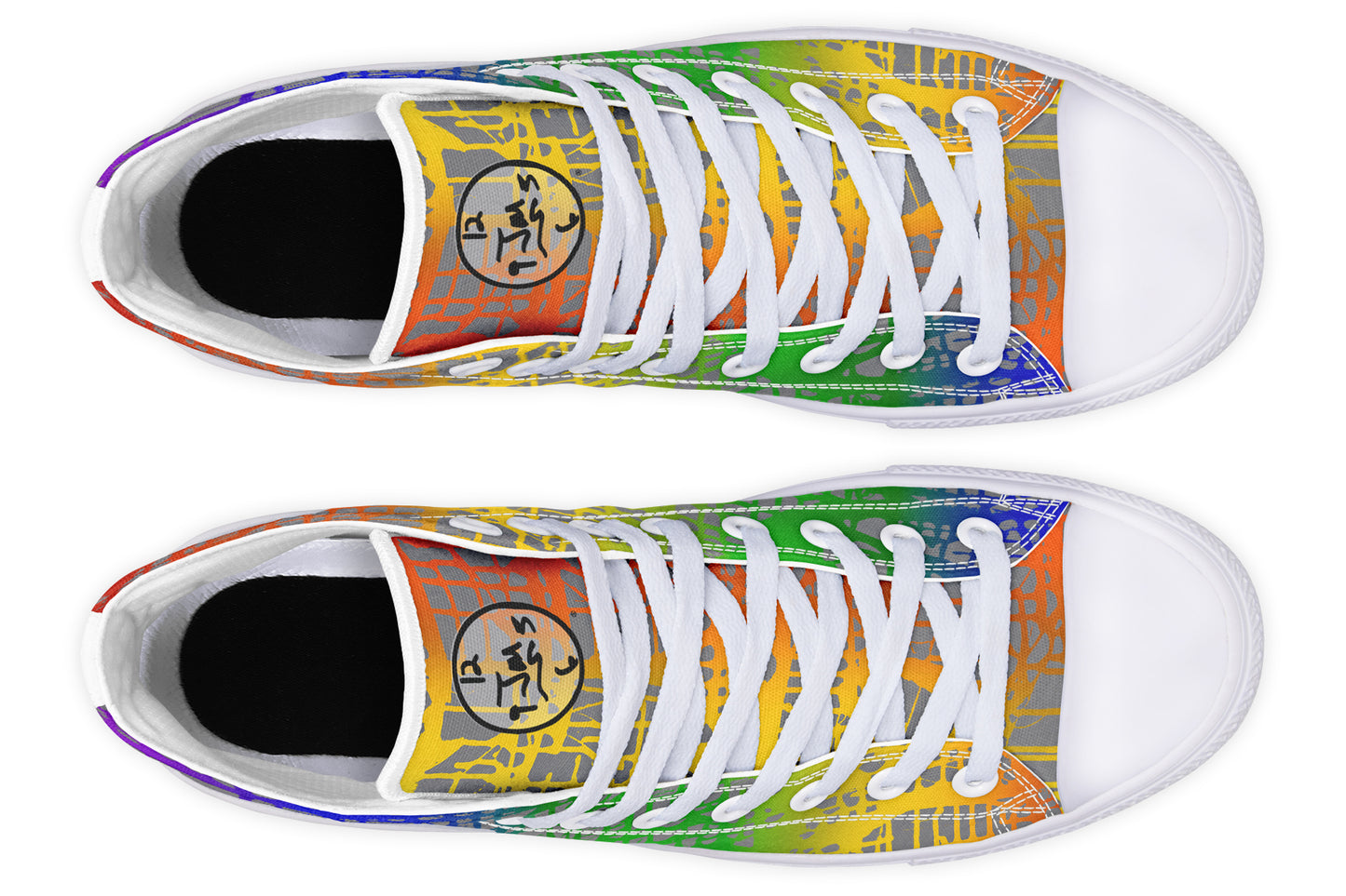 Rainbow Matrix Hightops