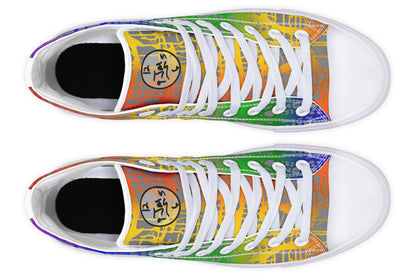 Rainbow Matrix Hightops