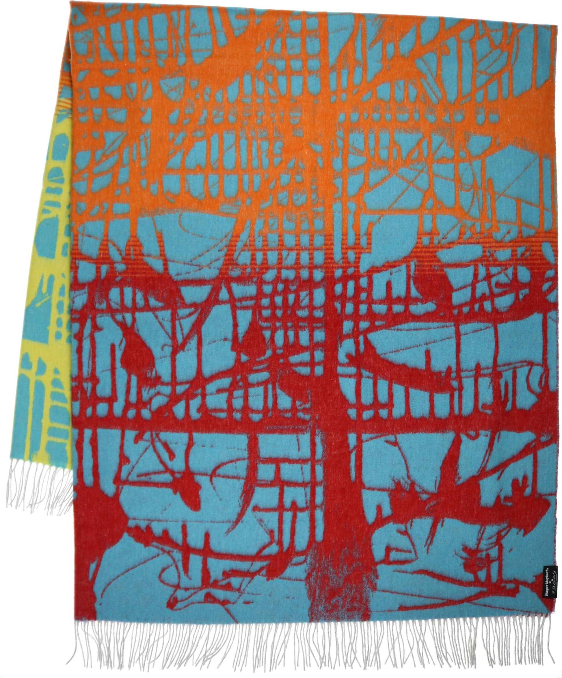 Jumper Maybach X FRAAS "Matrix" Recycled Cotton Throw - Turquoise 2