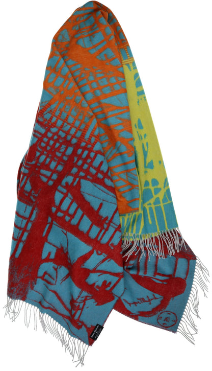 Jumper Maybach X FRAAS "Matrix" Recycled Cotton Throw - Turquoise 4