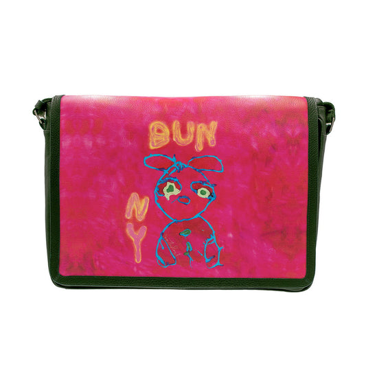 Bunny Messenger Bag. - Front