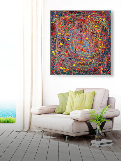 Clown Migraine by Jumper Maybach
From the Abstract Series
A Colorful Headache 
31" x 33"
Acrylic mixed media on canvas

Do you own a Jumper Maybach, yet? ®
Seek LOVEClown Migraine         PNTArtworkJumper MaybachJumper Maybach