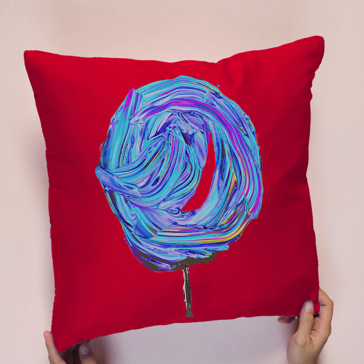Cosmic Cherry and Blueberry Pillow Indoor/Outdoor-Double Sided Print by Jumper Maybach®.
