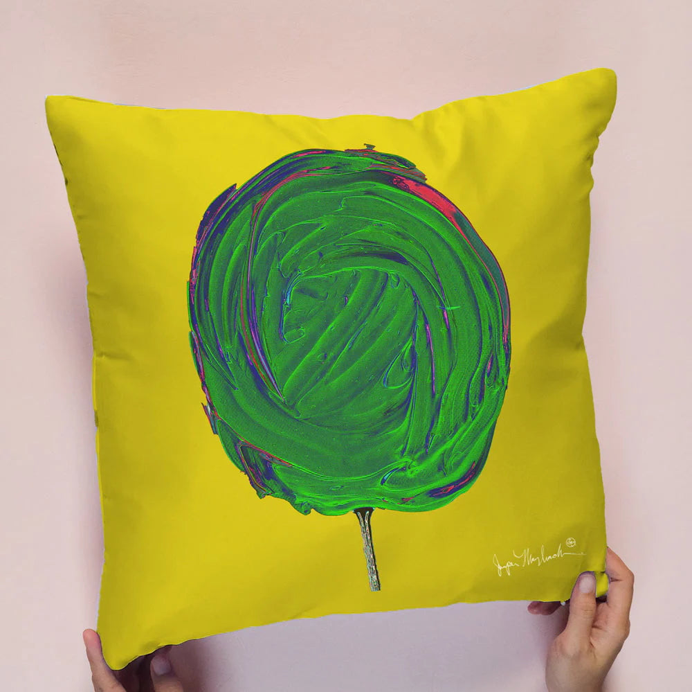 Cosmic Lime Pillow Indoor Outdoor by Jumper Maybach 2