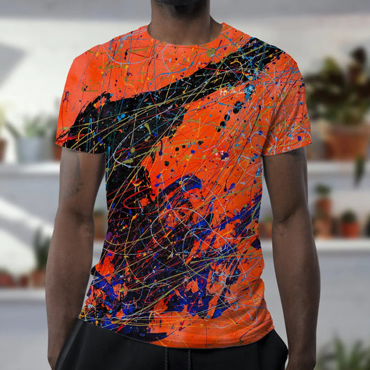 T-Shirt by Jumper Maybach inspired by original art Orange exlispe