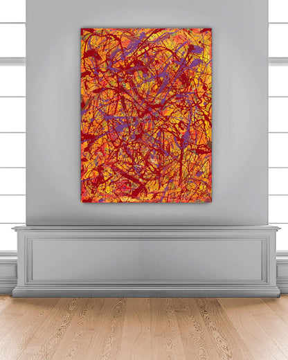 Orange Space - Original Painting - Vignette