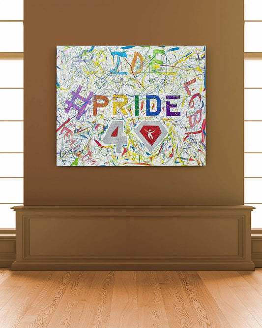 Pride #3 Ruby 40 Anniversary Houston Pride - Original Painting SLD PNT - Jumper Maybach