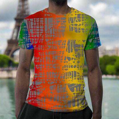 Rainbow Matrix, MEN'S T-Shirt by Jumper Maybach® - Jumper Maybach