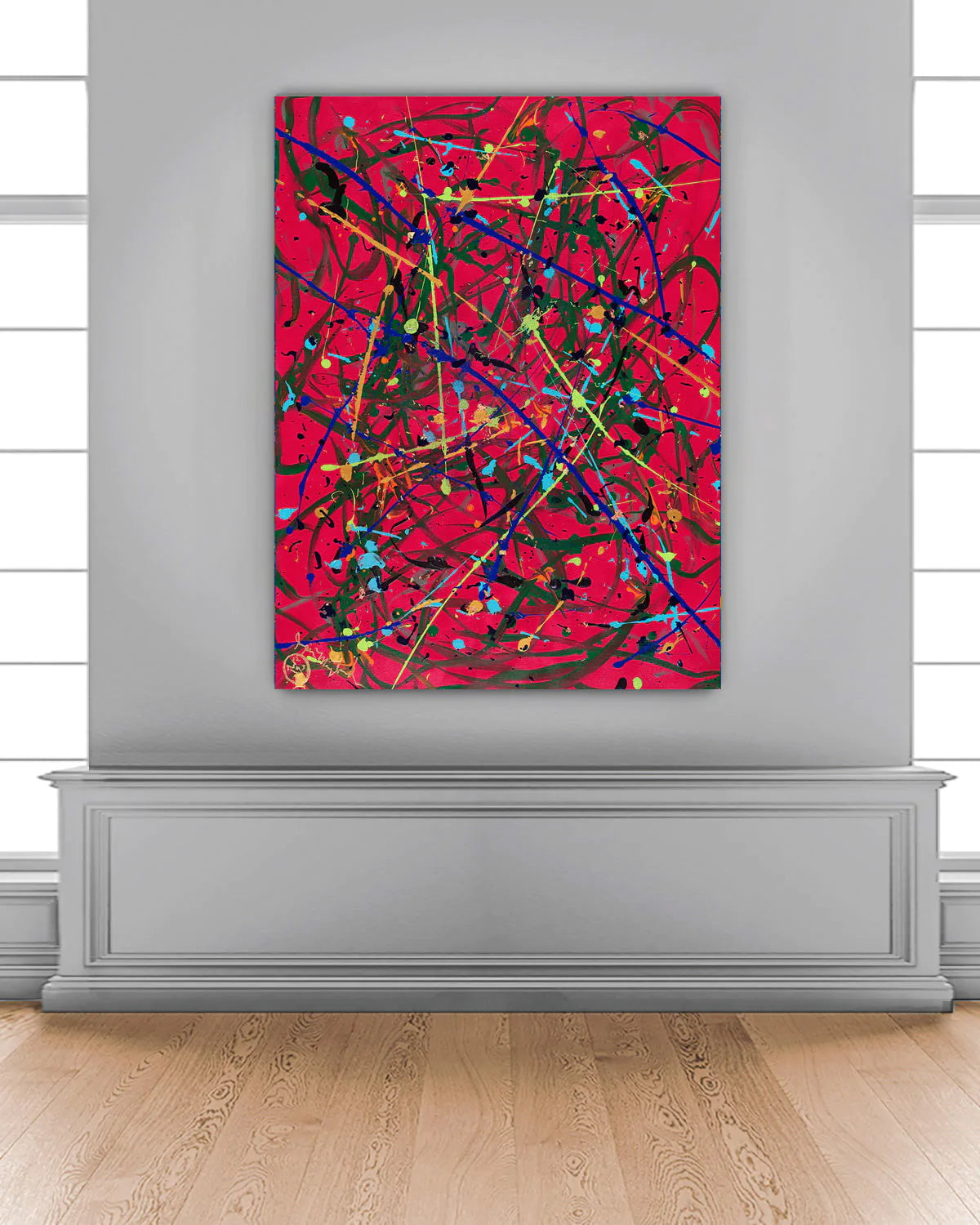 Red Space - Original Painting PNT NYC - Vignette